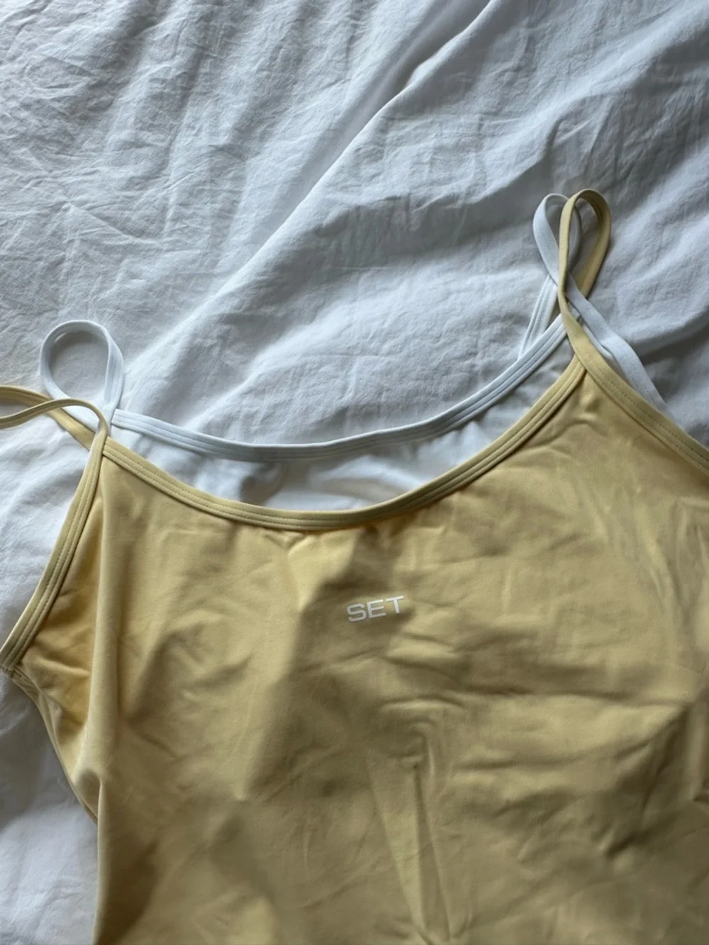 SET Active Yellow Double-Strap Sports Tank - Picture 3 of 6